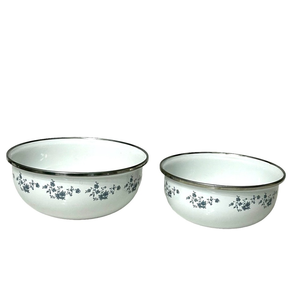 Vintage Enamel Bowls